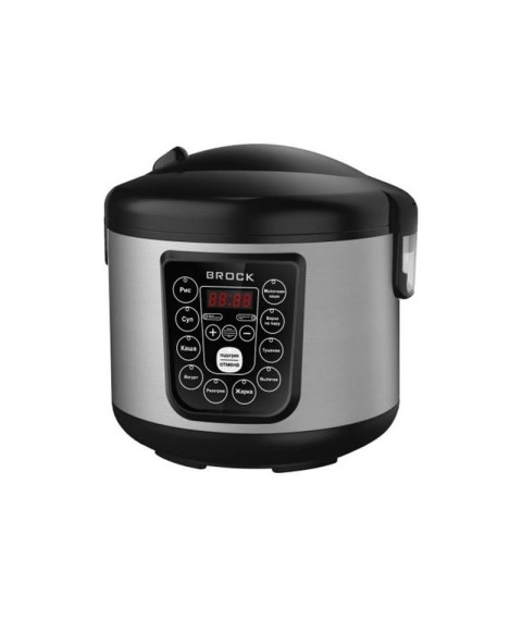 Multicooker BROCK MC 1005, 5L, 700W, Negru – 10 funcții, panou cu butoane, meniu RUS 
